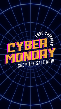 Vaporwave Cyber Monday Facebook Story