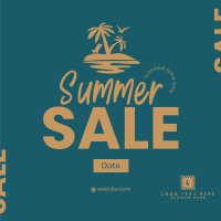 Island Summer Sale Instagram Post Design