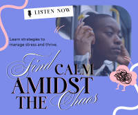 Find Calm Podcast Facebook Post