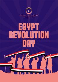 Celebrate Egypt Revolution Day Poster