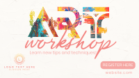 Exciting Art Workshop Facebook Event Cover