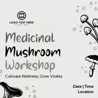 Monoline Mushroom Workshop Linkedin Post