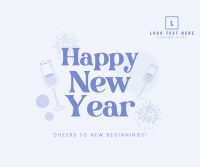 New Year Cheers Facebook Post