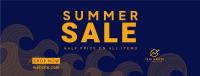 Summer Waves Sale Facebook Cover Image Preview