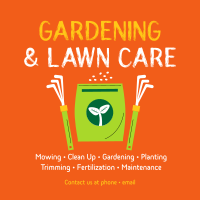 Seeding Lawn Care Instagram Post Design