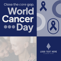 Funky World Cancer Day Linkedin Post Design