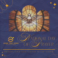 Elegant Day of Prayer Linkedin Post Design