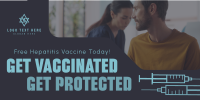 Simple Hepatitis Vaccine Awareness Twitter Post