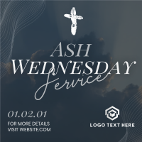 Cloudy Ash Wednesday  Instagram Post