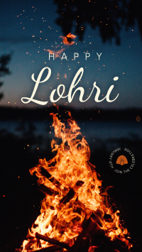 Lohri Fire Instagram Story