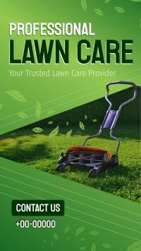 Professional Lawn Care Facebook Story