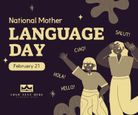 Mother Language Day Facebook Post