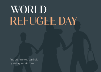 Helping Refugee Postcard Design