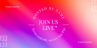 Join Us Live Gradient Twitter Post