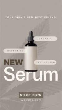 Organic Skin Serum Facebook Story Design