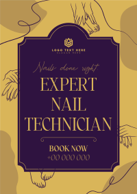 Nail Salon Technician Poster