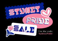 Sydney Pride Stickers Postcard