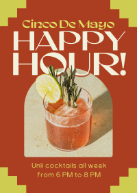 Cinco De Mayo Happy Hour Flyer