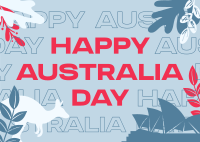 Australia Day Modern Postcard