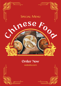 Special Chinese Food Poster