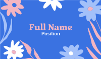Handcut Flowers Business Card Design
