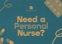 Caring Professional Nurse Postcard
