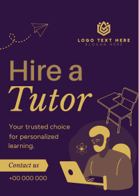 Tutor for Hire Flyer