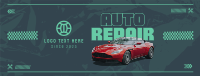 Auto Repair Service Facebook Cover Image Preview