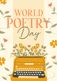 Vintage World Poetry Poster