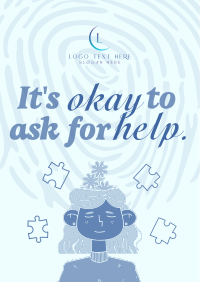 Ask Help Mental Health Poster