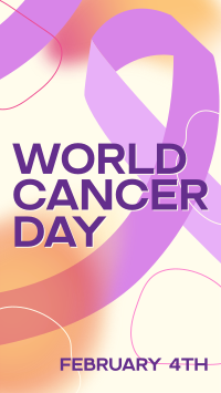 Gradient World Cancer Day Instagram Reel Image Preview