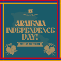 Pomegranate Armenia Day Instagram Post Design