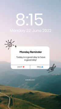 Pop-Up Reminder Facebook Story