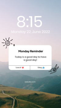 Pop-Up Reminder Instagram Story