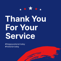 Thank You Veterans Instagram Post Design