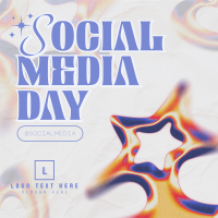 Modern Nostalgia Social Media Day Linkedin Post