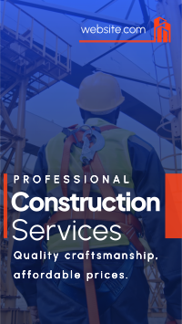 Professional Construction Services TikTok Video