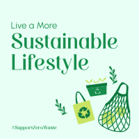 Sustainable Living Instagram Post