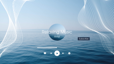 Ocean Music Cover YouTube Banner Image Preview