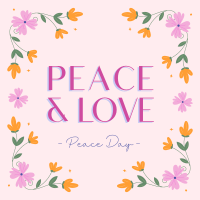 Floral Peace Day Linkedin Post