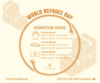 World Refugee Day Donations Facebook Post
