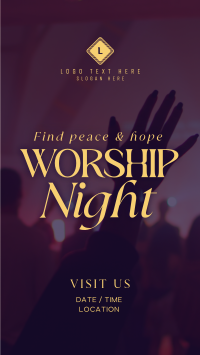 Church Worship Event Minimalist Instagram Story Design