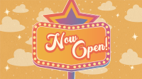 Retro Opening Announcement Animation