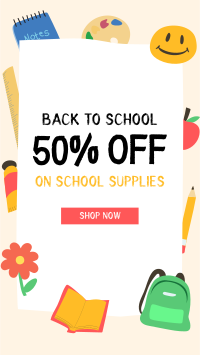 Back to School Discount Facebook Story