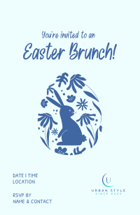 Fun Easter Bunny Invitation Image Preview