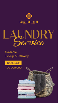 Laundry Delivery Services Instagram Story