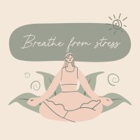 Breathe From Stress Instagram Post
