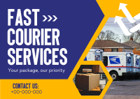 Fast & Reliable Delivery Postcard Design