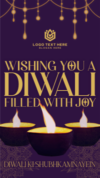 Traditional Diwali Greeting Instagram Reel Image Preview