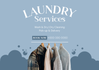 Dry Cleaning Service Postcard